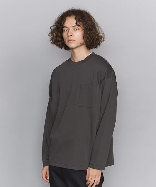 BEAUTY&YOUTH UNITED ARROWS（ビューティーアンドユースユナイテッドアローズ）の「BY ダブルガス ワイドフォルム カットソー（Tシャツ/カットソー・メンズ・ホワイト/ダークグレー/モカ/その他1・XX-LARGE/X-LARGE/LARGE/MEDIUM/SMALL）」の19枚目の写真