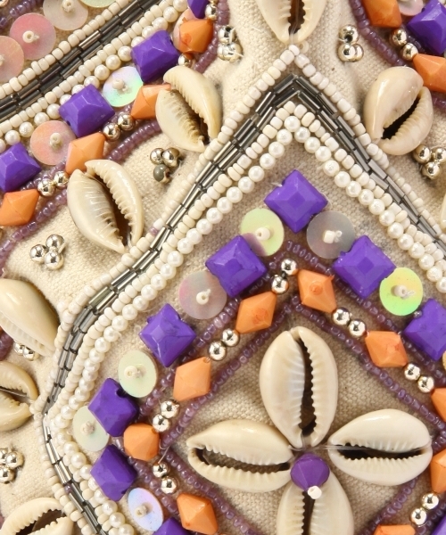 Another Edition（アナザーエディション）の「Anisha BEADS キンチャク PCT（ショルダーバッグ・レディース・オフホワイト/グレー・フリー）」の9枚目の写真