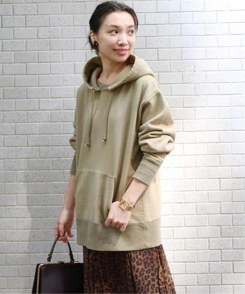 IENA(イエナ)の「CHAMPION*IENA 別注 HVW VINTAGE フーディー◆(パーカー・レディース・ブラック/グレー系その他/ベージュ/カーキ・FREE)」の10枚目の写真