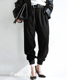 antiqua | 【ZOZO限定】裾リブテーパードパンツ スッキリ華奢見せ。リブの効いた上級者パンツ。(その他パンツ)