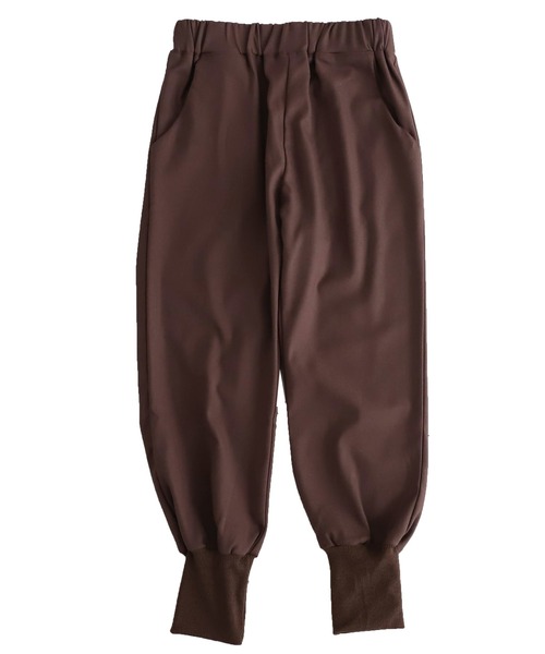 antiqua（アンティカ）の「裾リブテーパードパンツ（その他パンツ・レディース・ブラック/ブラウン系その他/グレー/ベージュ・S/M/L）」の9枚目の写真