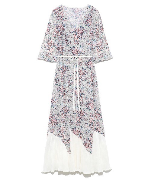 LILY BROWN（リリーブラウン）の「ドット花柄ワンピース（ワンピース  