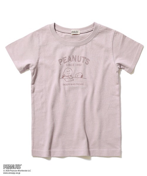 devirock（デビロック）の「PEANUTS スヌーピー柄Tシャツ（Tシャツ/カットソー・キッズ・パープル系その他/ブルーグレー/ホワイト・150cm/130cm/120cm/110cm/140cm/100cm/160cm）」の14枚目の写真