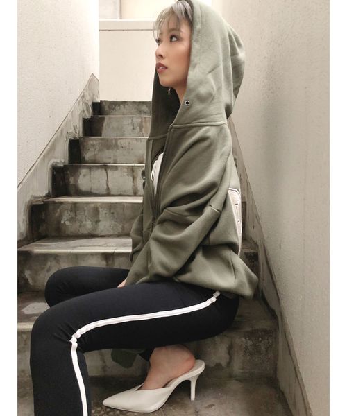 GYDA♥BLAHBLAH ZIP UPパーカー ジェイダ GYDA BLAHBLAH ZIP UP スウェットパーカー （グレー