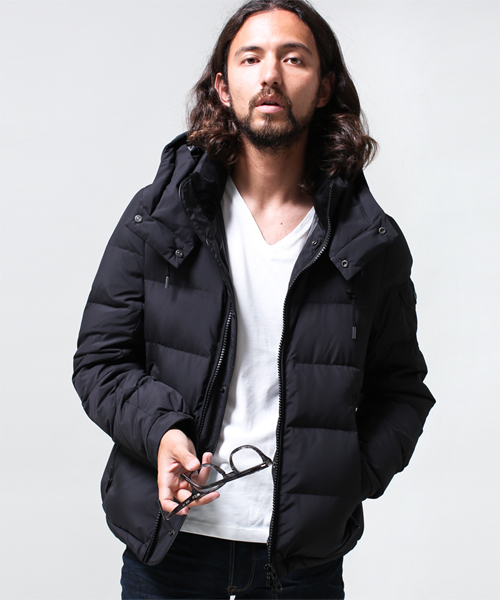 NANO universe（ナノユニバース）の「西川ダウンジャケット（ダウンジャケット/コート・メンズ・ブラック/カーキ/ネイビー・X-LARGE/SMALL/MEDIUM/LARGE）」の2枚目の写真