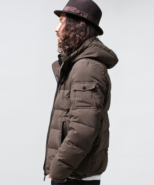 NANO universe（ナノユニバース）の「西川ダウンジャケット（ダウンジャケット/コート・メンズ・ブラック/カーキ/ネイビー・X-LARGE/SMALL/MEDIUM/LARGE）」の6枚目の写真