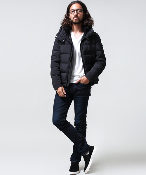 NANO universe（ナノユニバース）の「西川ダウンジャケット（ダウンジャケット/コート・メンズ・ブラック/カーキ/ネイビー・X-LARGE/SMALL/MEDIUM/LARGE）」の8枚目の写真