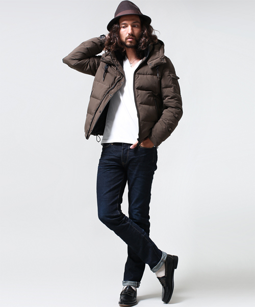 NANO universe（ナノユニバース）の「西川ダウンジャケット（ダウンジャケット/コート・メンズ・ブラック/カーキ/ネイビー・X-LARGE/SMALL/MEDIUM/LARGE）」の9枚目の写真