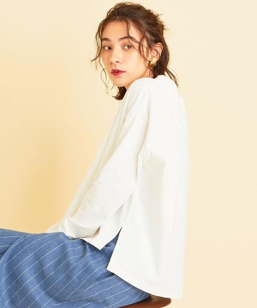 BEAUTY&YOUTH UNITED ARROWS（ビューティーアンドユースユナイテッドアローズ）の「BY∴ ボートネックロングスリーブカットソーо（Tシャツ/カットソー・レディース・オフホワイト/コバルトブルー/ベージュ・FREE）」の15枚目の写真