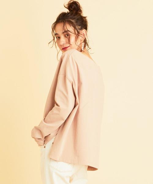 BEAUTY&YOUTH UNITED ARROWS（ビューティーアンドユースユナイテッドアローズ）の「BY∴ ボートネックロングスリーブカットソーо（Tシャツ/カットソー・レディース・オフホワイト/コバルトブルー/ベージュ・FREE）」の18枚目の写真