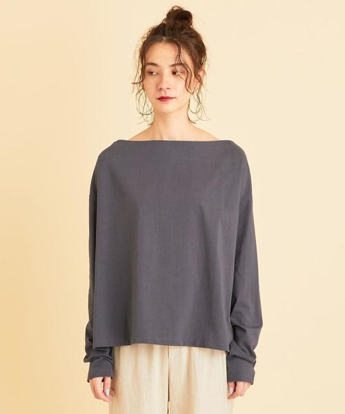 BEAUTY&YOUTH UNITED ARROWS（ビューティーアンドユースユナイテッドアローズ）の「BY∴ ボートネックロングスリーブカットソーо（Tシャツ/カットソー・レディース・オフホワイト/コバルトブルー/ベージュ・FREE）」の19枚目の写真