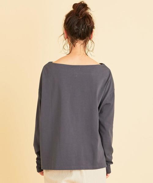 BEAUTY&YOUTH UNITED ARROWS（ビューティーアンドユースユナイテッドアローズ）の「BY∴ ボートネックロングスリーブカットソーо（Tシャツ/カットソー・レディース・オフホワイト/コバルトブルー/ベージュ・FREE）」の10枚目の写真