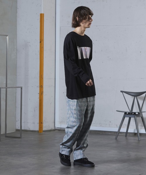 act'm(アクトム)の「act'm オーバーサイズ バタフライプリント 長袖 カットソー(Tシャツ/カットソー・メンズ・ホワイト/ブラック/オレンジ・1/2/3)」の12枚目の写真