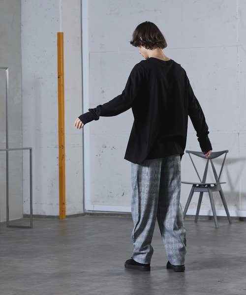 act'm(アクトム)の「act'm オーバーサイズ バタフライプリント 長袖 カットソー(Tシャツ/カットソー・メンズ・ホワイト/ブラック/オレンジ・1/2/3)」の13枚目の写真