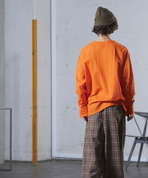 act'm(アクトム)の「act'm オーバーサイズ バタフライプリント 長袖 カットソー(Tシャツ/カットソー・メンズ・ホワイト/ブラック/オレンジ・1/2/3)」の19枚目の写真