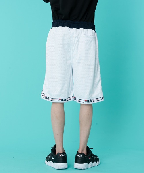 FILA(フィラ)の「【FILA/フィラ】ブランドロゴ メッシュ ハーフパンツ/ショートパンツ(その他パンツ・メンズ・ホワイト/ブラック/ネイビー・M/L/LL)」の6枚目の写真