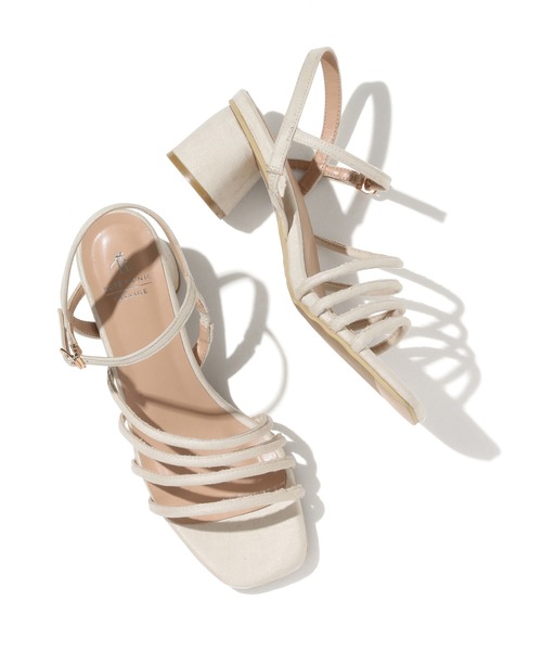 ROPE' PICNIC（ロペピクニック）の「【WEB限定サイズ:24.5】ナロウストリングヒールサンダル（サンダル・レディース・ブラック/キナリ/イエロー系その他2/レンガ・23.0cm/23.5cm/24.0cm/24.5cm）」の2枚目の写真