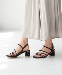 【WEB限定サイズ:24.5】ナロウストリングヒールサンダル