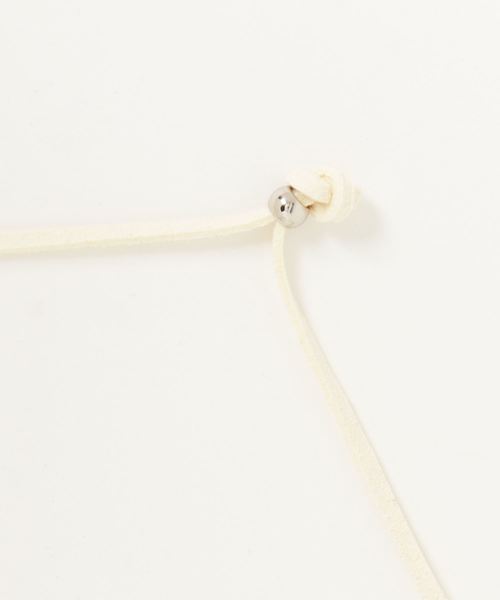 Confirm(コンファーム)の「Confirm / コンファーム 2バーレザーネックレス(ネックレス・メンズ・ホワイト/ブラック・FREE)」の3枚目の写真