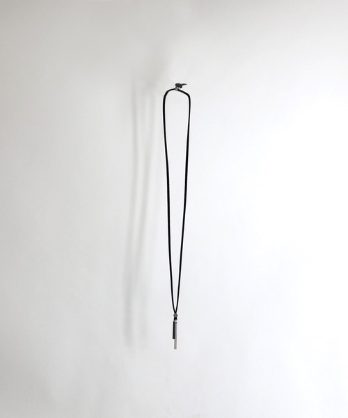 Confirm(コンファーム)の「Confirm / コンファーム 2バーレザーネックレス(ネックレス・メンズ・ホワイト/ブラック・FREE)」の2枚目の写真