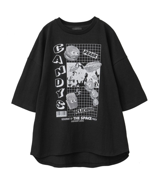 Candy Stripper（キャンディストリッパー）の「JUNK PLANET TEE（Tシャツ/カットソー・レディース・イエロー/ブラック/オフホワイト・2）」の12枚目の写真