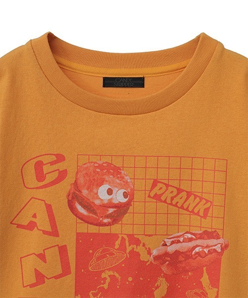 Candy Stripper（キャンディストリッパー）の「JUNK PLANET TEE（Tシャツ/カットソー・レディース・イエロー/ブラック/オフホワイト・2）」の9枚目の写真