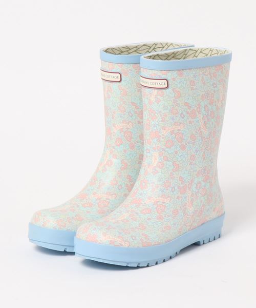 Catherine Cottage（キャサリンコテージ）の「総柄プリント レインブーツ（レインシューズ・キッズ・ライトブルー/ブラック/ブルー/ミント/ドット・23/24/22/20/19/21）」の4枚目の写真