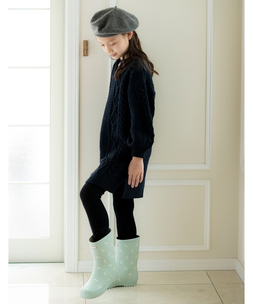 Catherine Cottage（キャサリンコテージ）の「総柄プリント レインブーツ（レインシューズ・キッズ・ライトブルー/ブラック/ブルー/ミント/ドット・23/24/22/20/19/21）」の7枚目の写真