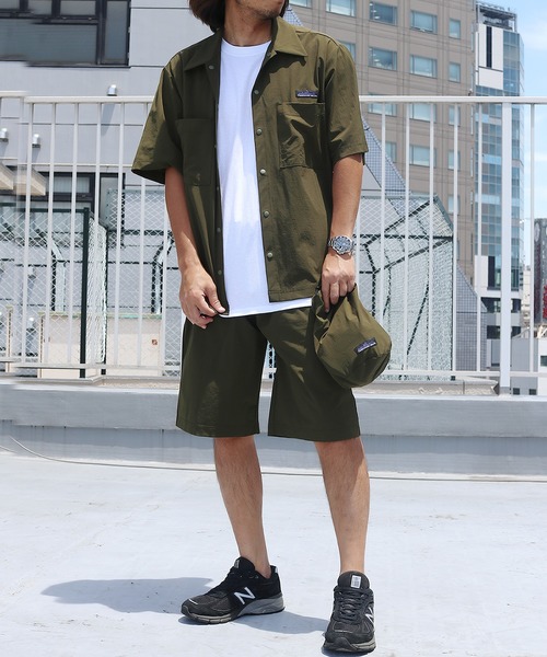 THOUSAND MILE（サウザンドマイル）の「【THOUSAND MILE】MEN'S SUMMER VACATION HOME WEAR LEISURE SET UP【サウザンド マイル】メンズ サマー ヴァケーション ホーム ウェア レジャー セット アップ（シャツ/ブラウス・メンズ・ネイビー/オリーブ/ブラック・M/L）」の2枚目の写真