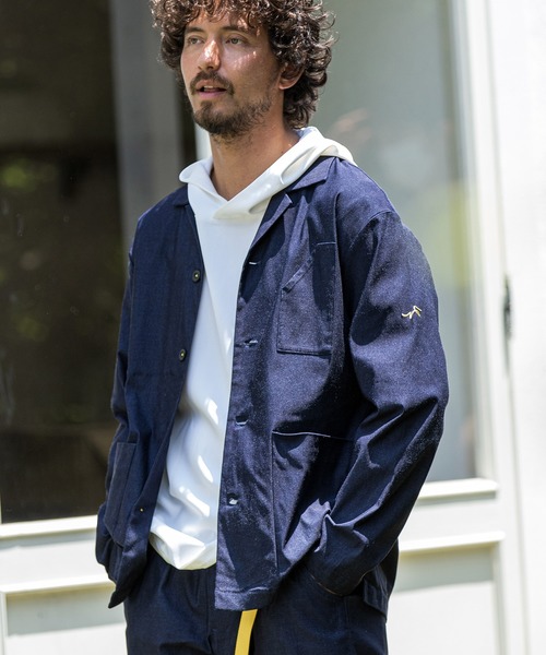 CALL&RESPONSE(コールアンドレスポンス)の「mj7365-ストレッチワークジャケット(カバーオール・メンズ・インディゴブルー・2/5/1/4)」の8枚目の写真