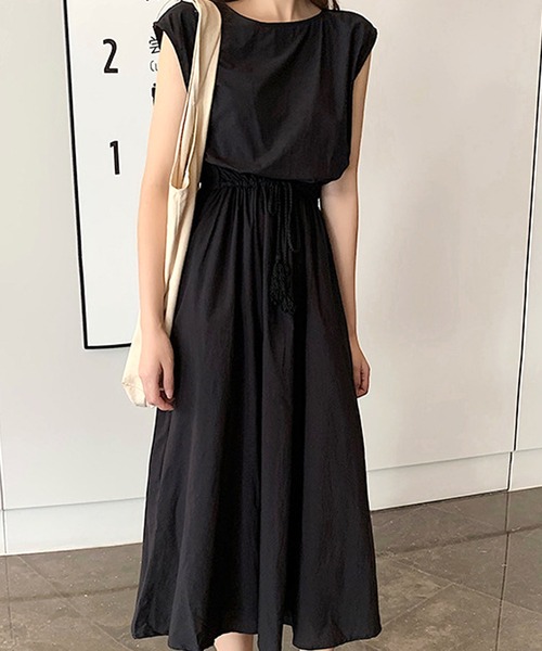 Amulet（アミュレット）の「最安値挑戦!ゆったりシルエットロングワンピース（ワンピース・レディース・キャメル/アイボリー/カーキ/ブラック/ネイビー/グレー/ブラウン・FREE）」の2枚目の写真