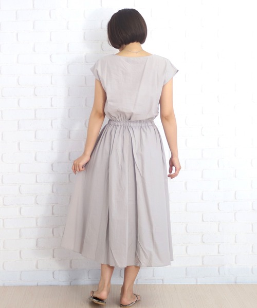 Amulet（アミュレット）の「最安値挑戦!ゆったりシルエットロングワンピース（ワンピース・レディース・キャメル/アイボリー/カーキ/ブラック/ネイビー/グレー/ブラウン・FREE）」の20枚目の写真