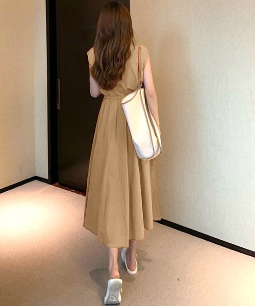 Amulet（アミュレット）の「最安値挑戦!ゆったりシルエットロングワンピース（ワンピース・レディース・キャメル/アイボリー/カーキ/ブラック/ネイビー/グレー/ブラウン・FREE）」の21枚目の写真
