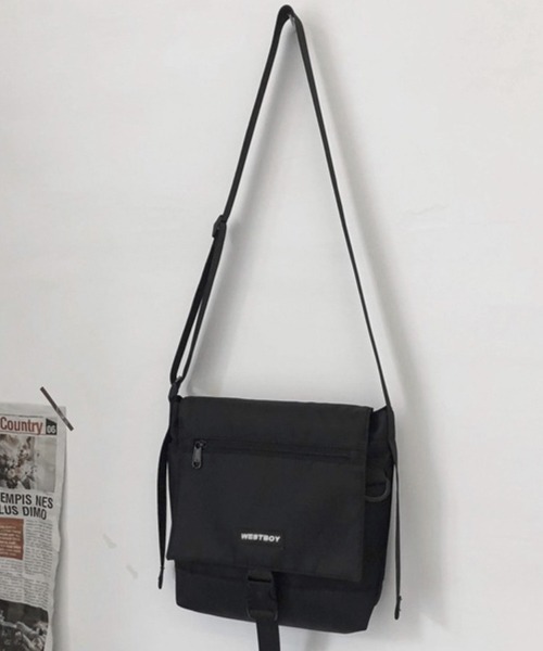 WESTBOY（ウエストボーイ）の「スクエアショルダーバッグ WB2026【WB ORIGINALS】（ショルダーバッグ・メンズ・ブラック・FREE）」の12枚目の写真