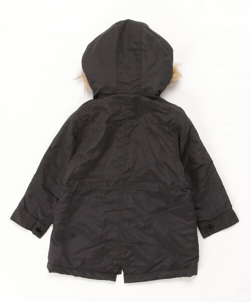 THE CASUAL(カジュアル)の「ポリピーチ 総裏シャギー モッズコート キッズ(モッズコート・キッズ・ベージュ/モカ/カーキ/ブラック・150cm/140cm/120cm/130cm/160cm/110cm)」の5枚目の写真