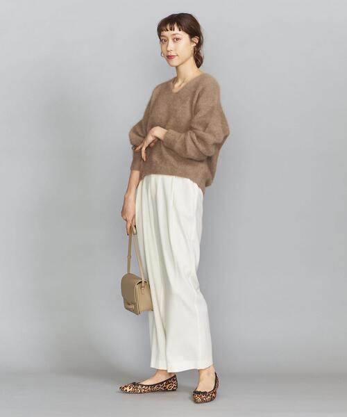 BEAUTY&YOUTH UNITED ARROWS(ビューティーアンドユースユナイテッドアローズ)の「BY ヘアリーVネックニットプルオーバー(ニット/セーター・レディース・ベージュ/ネイビー/グレー・FREE)」の21枚目の写真