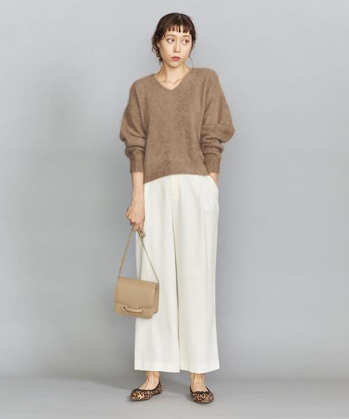 BEAUTY&YOUTH UNITED ARROWS(ビューティーアンドユースユナイテッドアローズ)の「BY ヘアリーVネックニットプルオーバー(ニット/セーター・レディース・ベージュ/ネイビー/グレー・FREE)」の22枚目の写真