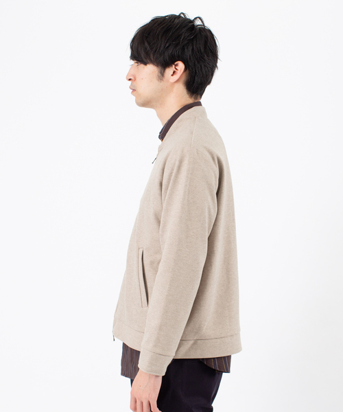 ABAHOUSE（アバハウス）の「ストレッチ メルトン Wzip ブルゾン（ブルゾン・メンズ・グレイッシュベージュ/チャコールグレー/オレンジ/グリーン・48/46/44）」の7枚目の写真