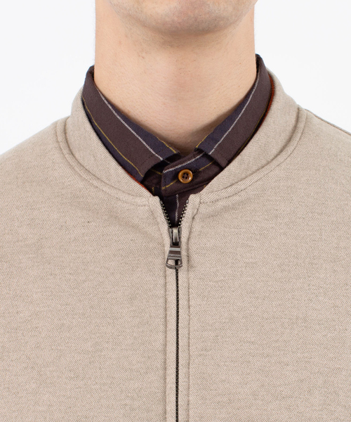 ABAHOUSE（アバハウス）の「ストレッチ メルトン Wzip ブルゾン（ブルゾン・メンズ・グレイッシュベージュ/チャコールグレー/オレンジ/グリーン・48/46/44）」の9枚目の写真