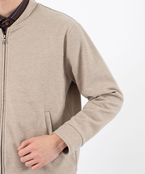 ABAHOUSE（アバハウス）の「ストレッチ メルトン Wzip ブルゾン（ブルゾン・メンズ・グレイッシュベージュ/チャコールグレー/オレンジ/グリーン・48/46/44）」の10枚目の写真