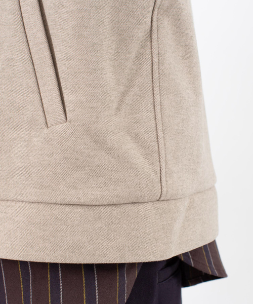 ABAHOUSE（アバハウス）の「ストレッチ メルトン Wzip ブルゾン（ブルゾン・メンズ・グレイッシュベージュ/チャコールグレー/オレンジ/グリーン・48/46/44）」の14枚目の写真