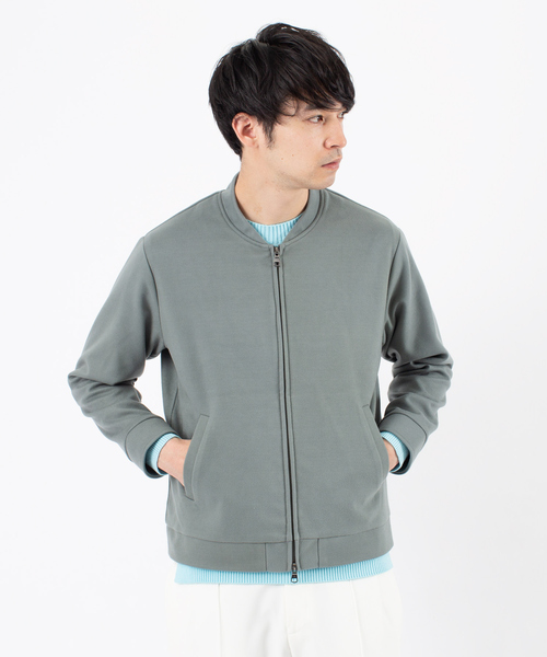 ABAHOUSE（アバハウス）の「ストレッチ メルトン Wzip ブルゾン（ブルゾン・メンズ・グレイッシュベージュ/チャコールグレー/オレンジ/グリーン・48/46/44）」の18枚目の写真