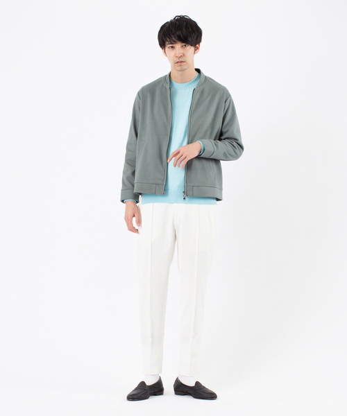 ABAHOUSE（アバハウス）の「ストレッチ メルトン Wzip ブルゾン（ブルゾン・メンズ・グレイッシュベージュ/チャコールグレー/オレンジ/グリーン・48/46/44）」の19枚目の写真