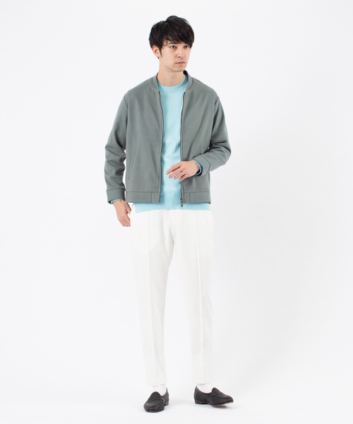 ABAHOUSE（アバハウス）の「ストレッチ メルトン Wzip ブルゾン（ブルゾン・メンズ・グレイッシュベージュ/チャコールグレー/オレンジ/グリーン・48/46/44）」の20枚目の写真