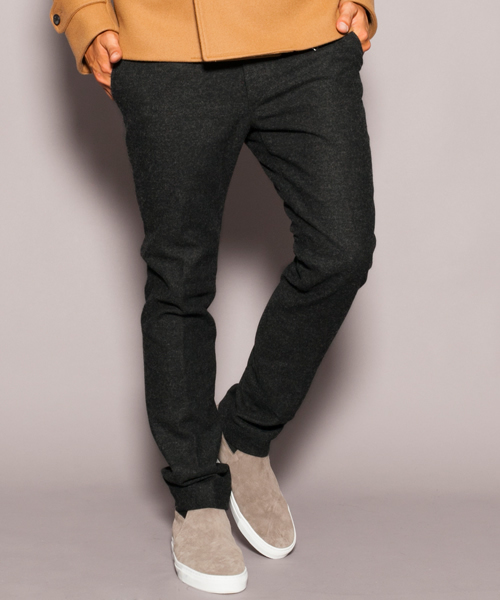 BEAUTY&YOUTH UNITED ARROWS（ビューティーアンドユースユナイテッドアローズ）の「【WEB限定】by ∴ ホームスパン ノープリーツ スキニー パンツ◆（スラックス・メンズ・グレー/ダークグレー/ネイビー・SMALL/X-LARGE/MEDIUM/LARGE）」の10枚目の写真