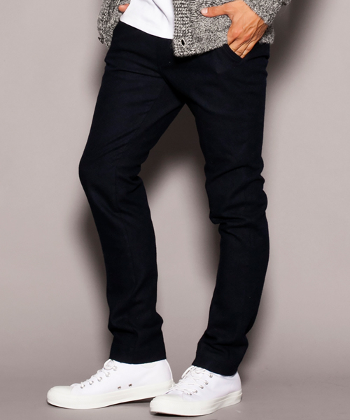 BEAUTY&YOUTH UNITED ARROWS（ビューティーアンドユースユナイテッドアローズ）の「【WEB限定】by ∴ ホームスパン ノープリーツ スキニー パンツ◆（スラックス・メンズ・グレー/ダークグレー/ネイビー・SMALL/X-LARGE/MEDIUM/LARGE）」の11枚目の写真