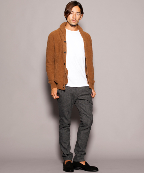 BEAUTY&YOUTH UNITED ARROWS（ビューティーアンドユースユナイテッドアローズ）の「【WEB限定】by ∴ ホームスパン ノープリーツ スキニー パンツ◆（スラックス・メンズ・グレー/ダークグレー/ネイビー・SMALL/X-LARGE/MEDIUM/LARGE）」の12枚目の写真