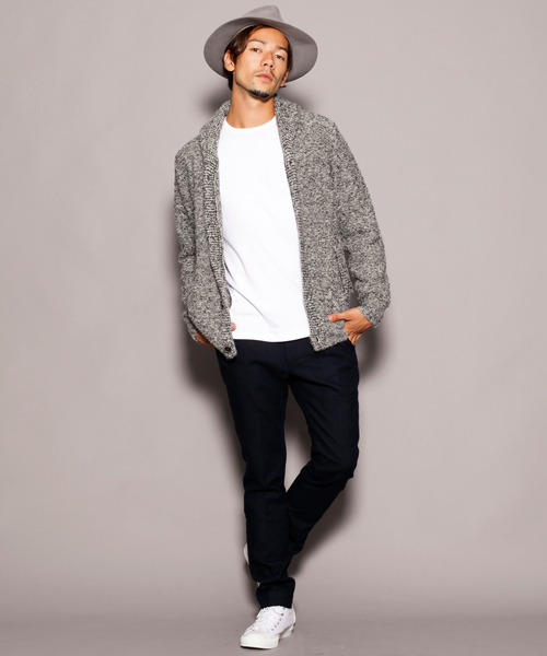 BEAUTY&YOUTH UNITED ARROWS（ビューティーアンドユースユナイテッドアローズ）の「【WEB限定】by ∴ ホームスパン ノープリーツ スキニー パンツ◆（スラックス・メンズ・グレー/ダークグレー/ネイビー・SMALL/X-LARGE/MEDIUM/LARGE）」の5枚目の写真