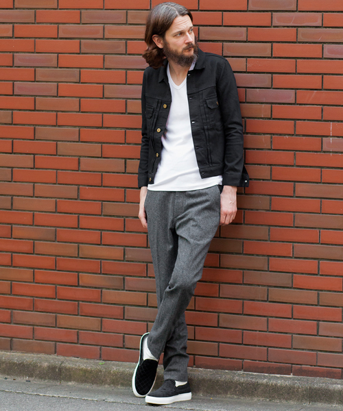 BEAUTY&YOUTH UNITED ARROWS（ビューティーアンドユースユナイテッドアローズ）の「【WEB限定】by ∴ ホームスパン ノープリーツ スキニー パンツ◆（スラックス・メンズ・グレー/ダークグレー/ネイビー・SMALL/X-LARGE/MEDIUM/LARGE）」の13枚目の写真