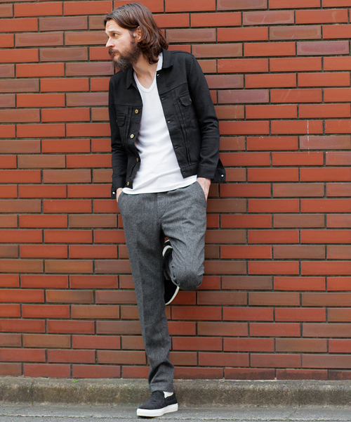 BEAUTY&YOUTH UNITED ARROWS（ビューティーアンドユースユナイテッドアローズ）の「【WEB限定】by ∴ ホームスパン ノープリーツ スキニー パンツ◆（スラックス・メンズ・グレー/ダークグレー/ネイビー・SMALL/X-LARGE/MEDIUM/LARGE）」の15枚目の写真